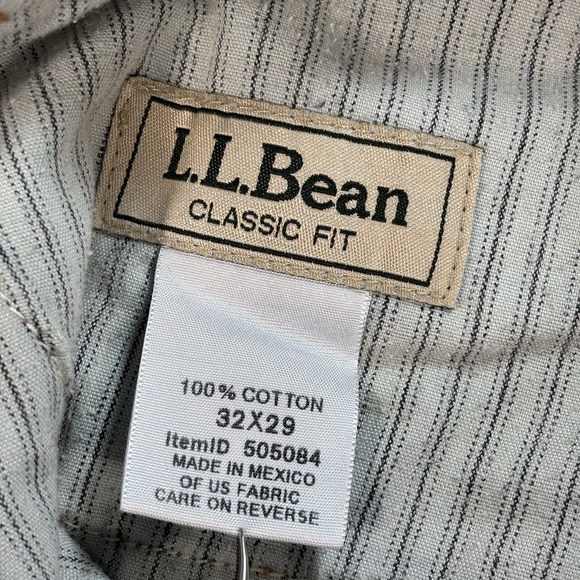 LL Bean‎ Jeans Men 32 (fits 33x29) Blue Classic Fit Slightly Tapered 100% Cotton - Picture 3 of 16